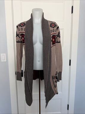 Between Me & You Open Front Long Sleeve 100% Cotton Cardigan in Sz Small